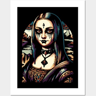 Black Metal Mona Lisa Posters and Art